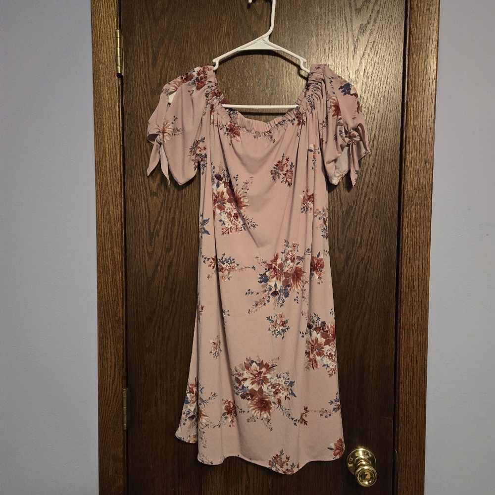 Lynn Ryan Floral Off-Shoulder Dress